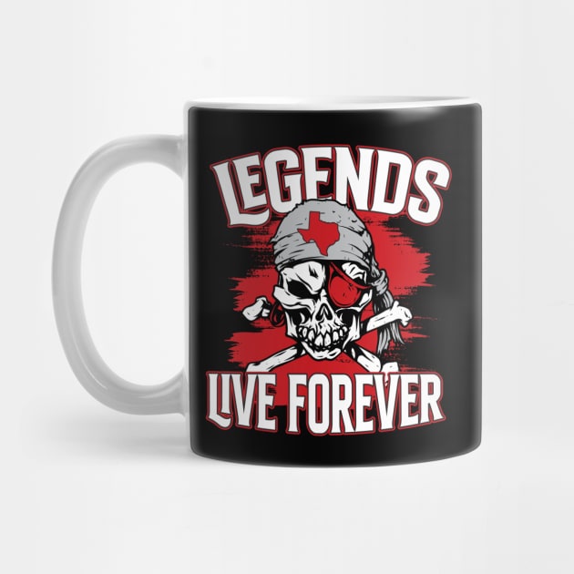 Legends Live Forever // Lubbock Texas Pirate by SLAG_Creative